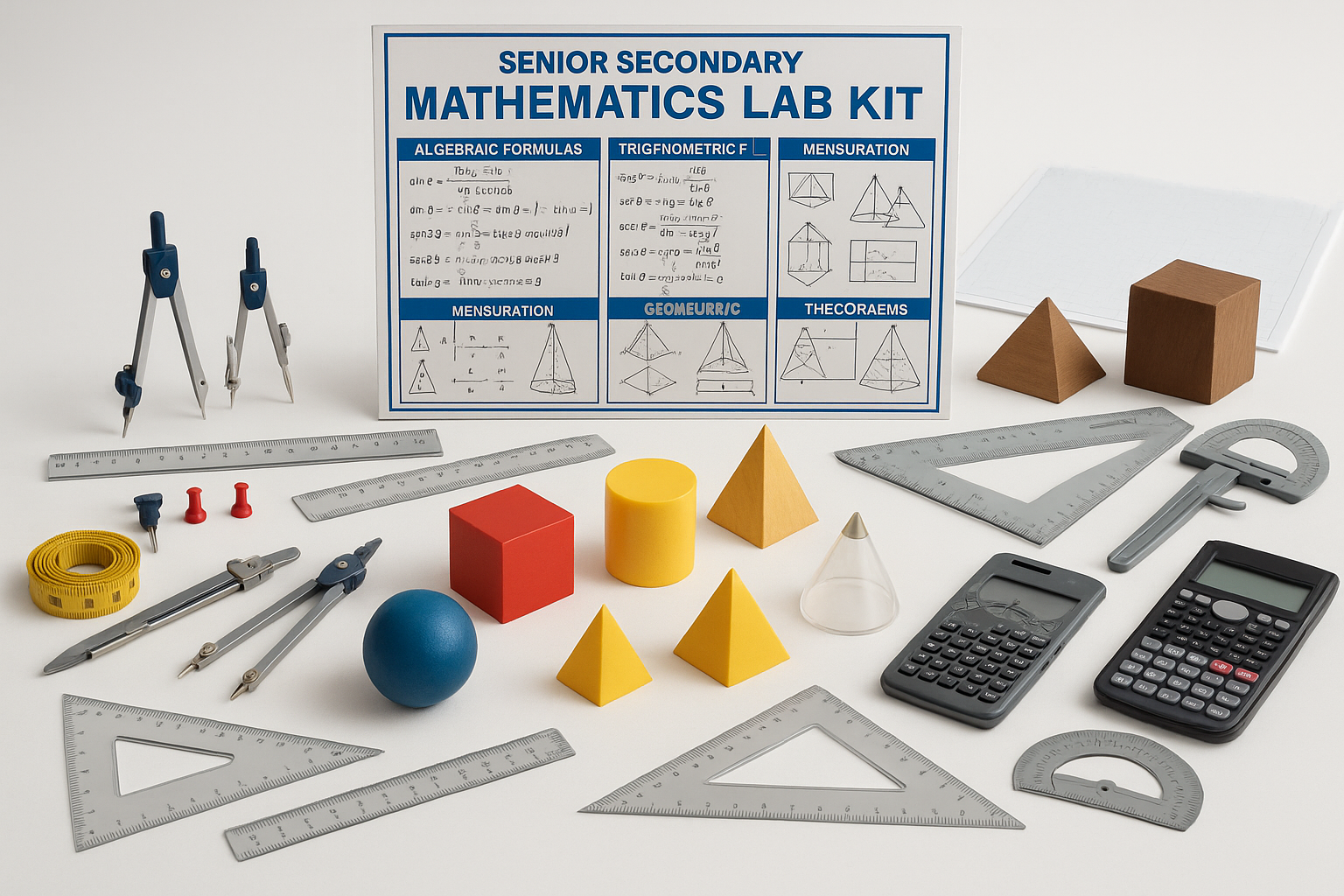 Senior Secondary Mathmetics Lab Kit equipment