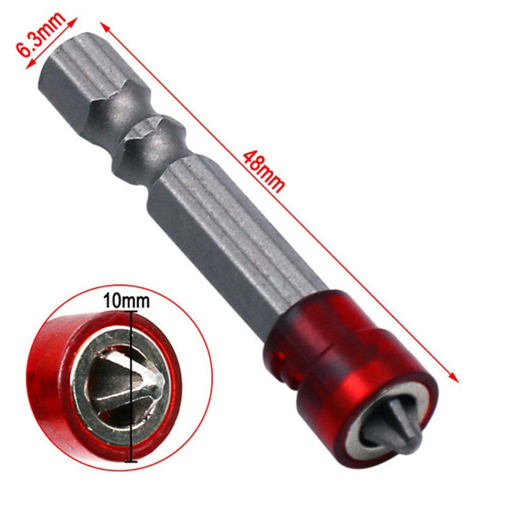 10 PCS 50L Magnetic Circle Screwdriver Electric Screwdriver Cross Non-slip Screwdriver, 10 PCS / Set Circle Screwdriver Bit