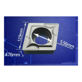 10 PCS/Box CNC Inner Hole Diamond Blade Boring Cutter Grain Steel Special Alloy Cutter Head, CCMT120404（R0.4）, CCMT120408（R0.8）