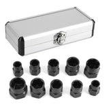 10 PCS / Set Nut Extractor Screw Removal Tool Break Wire Bolt Extractor, High, Short