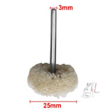 10 PCS/Set Wool Polishing Head Wool Polishing Wheel Electric Grinder Accessories, Wool Polishing Head