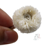 10 PCS/Set Wool Polishing Head Wool Polishing Wheel Electric Grinder Accessories, Wool Polishing Head