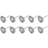 10 PCS Wire Brush Metal Descaling Polishing Brush To Remove Oxide Layer Flat Polishing Brush, Pen Shape 3×5MM, Pen Shape 3×8MM, Bowl Shape3×15MM, Bowl Shape3×25MM, Flat 3×25MM