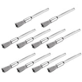 10 PCS Wire Brush Metal Descaling Polishing Brush To Remove Oxide Layer Flat Polishing Brush, Pen Shape 3×5MM, Pen Shape 3×8MM, Bowl Shape3×15MM, Bowl Shape3×25MM, Flat 3×25MM