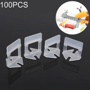 100 PCS 1.5mm Tile Leveling System Clips Kit Wall Floor Tile Spacer Tiling Tool  for Paving Locator Tool OG6480, 1.5mm