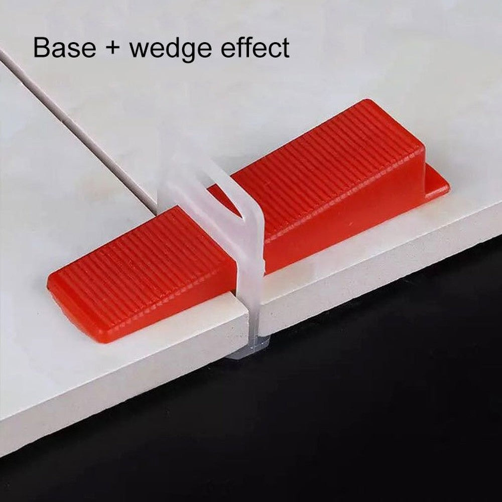 100 PCS 1.5mm Tile Leveling System Clips Kit Wall Floor Tile Spacer Tiling Tool  for Paving Locator Tool OG6480, 1.5mm