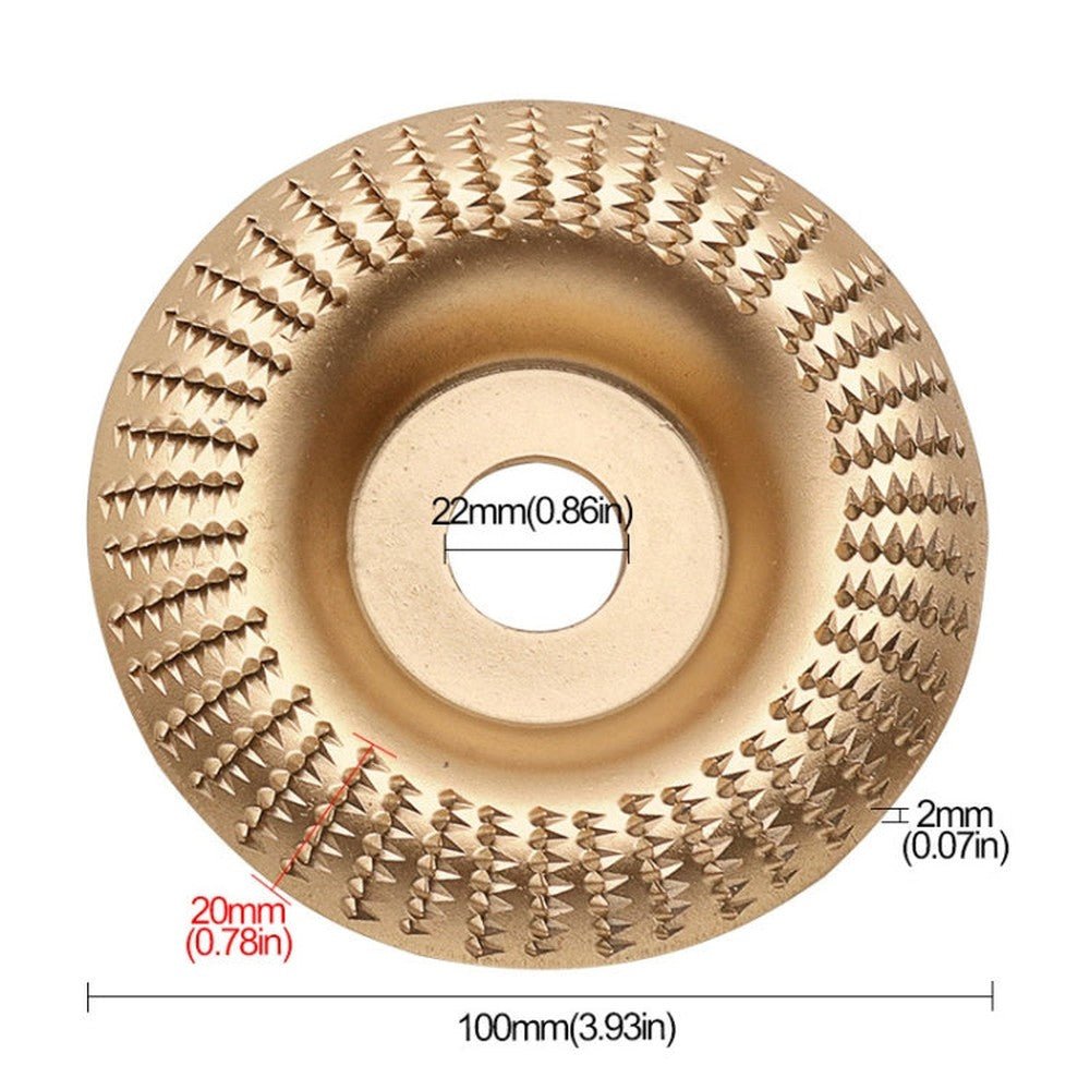 100mm Woodworking Sanding And Shaping Plate Angle Grinder Sanding And Polishing Prick Disc, Beveled, Arc, Flat - laboratorydeal