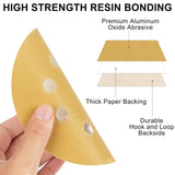 100pcs / Box 5 Inch 8 Holes Round Disc Sanding Sandpaper 125mm Yellow Sand Flocking Sheet, P60, P80, P100, P120, P150, P180, P220, P320, P400, P600, P800