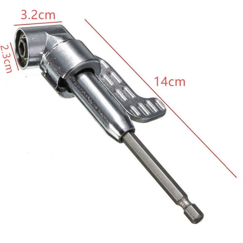 105 Degree Long Handle Right Angle Corner Drill Holds Screwdriver Bit, Screwdriver Bit - laboratorydeal