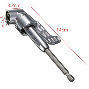 105 Degree Long Handle Right Angle Corner Drill Holds Screwdriver Bit, Screwdriver Bit - laboratorydeal