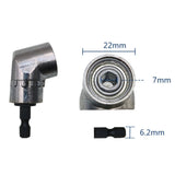 105 Degree Right Angle Drill Driver Bit Extension Power Drill Tool 7mm Hex Magnetic Power Screwdriver Socket Adaptor, Short Type, Long Type