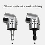 105 Degree Right Angle Drill Driver Bit Extension Power Drill Tool 7mm Hex Magnetic Power Screwdriver Socket Adaptor, Short Type, Long Type