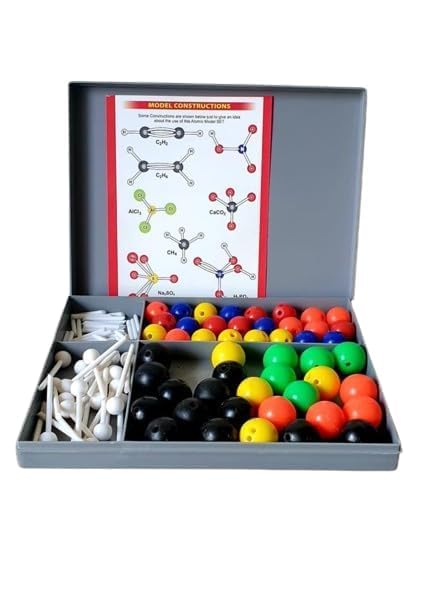 Molecular Junior Model Kit, Educational Tools for Organic Chemistry Learning, Science Kit with Color-Coded Components, Chemistry Lab Kit for Students and Teachers