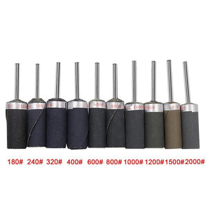 10pcs 3mm Handle Mirror Polishing Paper Stick, Mesh:, 180, 240, 320, 400, 600, 800, 1000, 1200, 1500, 2000 - laboratorydeal