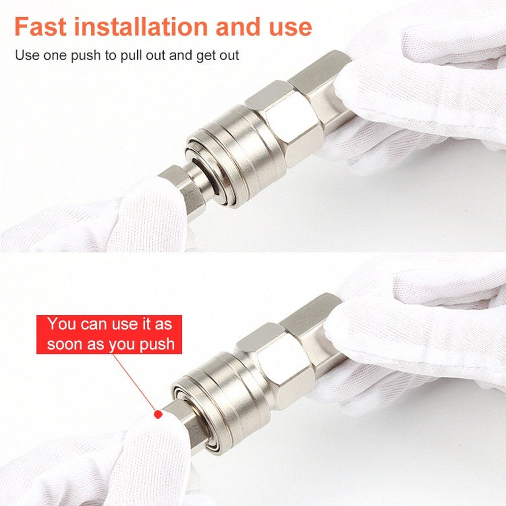 10pcs C-type Self-lock Pneumatic Quick Fitting Connector, PF-20, PH-20, PM-20, PP-20, SF-20, SH-20, SM-20, SP-20, PF-30, PH-30, PM-30, PP-30, SF-30, SH-30, SM-30, SP-30, PF-40, PH-40, PM-40, PP-40, SF-40, SH-40, SM-40, SP-40