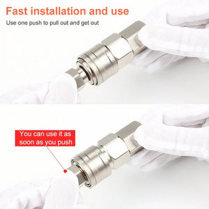 10pcs C-type Self-lock Pneumatic Quick Fitting Connector, PF-20, PH-20, PM-20, PP-20, SF-20, SH-20, SM-20, SP-20, PF-30, PH-30, PM-30, PP-30, SF-30, SH-30, SM-30, SP-30, PF-40, PH-40, PM-40, PP-40, SF-40, SH-40, SM-40, SP-40