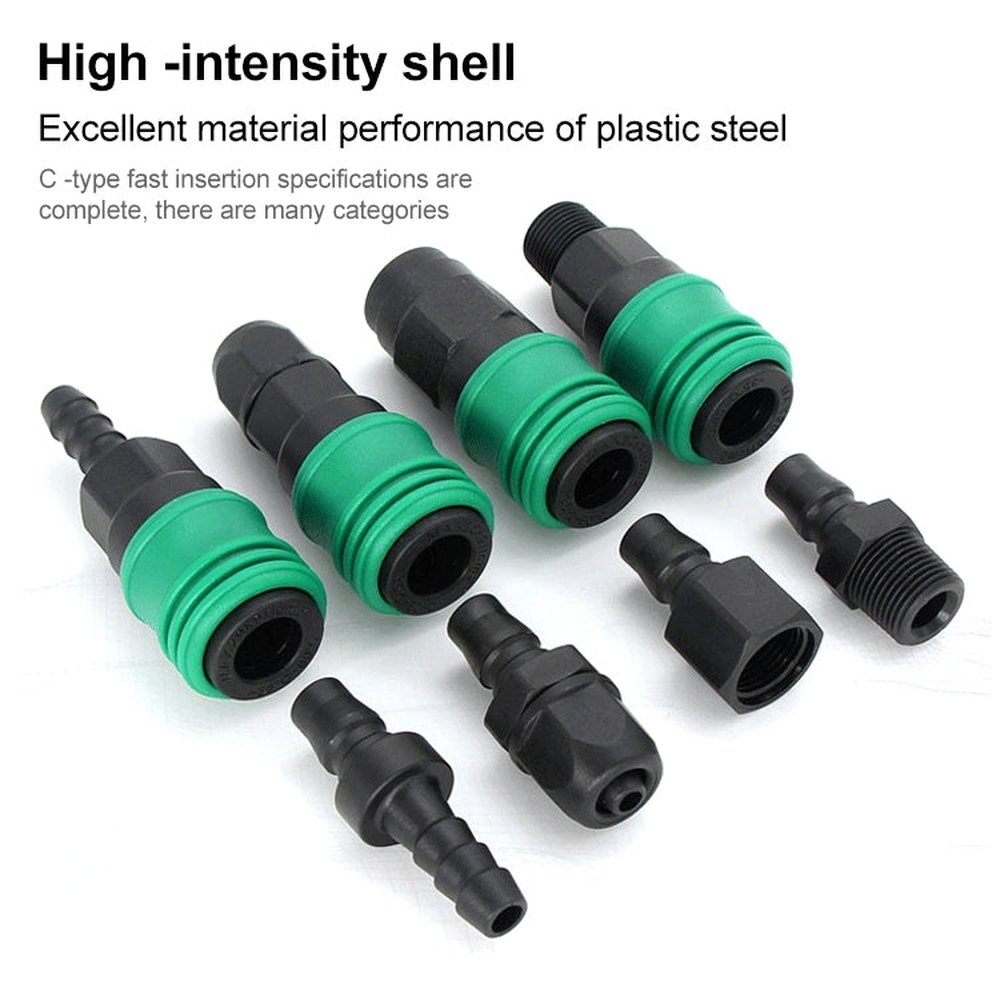 10pcs Plastic Steel C-type Self-lock Pneumatic Components, SF+PF-20, SF+PF-30, SF+PF-40, SH+PH-20, SH+PH-30, SH+PH-40, SM+PM-20, SM+PM-30, SM+PM-40, SP+PP-20, SP+PP-30, SP+PP-40, Round Triplet