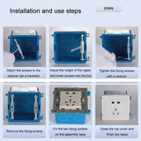 10pcs Universal Wire Concealed Box Repairer Switch Socket Base Box Repair Support Rod Fixing Tool, Type 86, Type 118