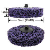 11 In 1 75mm Diamond Polishing Wheel Paint Polishing Sheet Stainless Steel Metal Polishing Sheet, 75mm