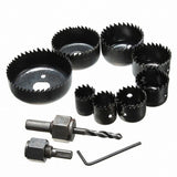11PCS Woodworking Hole 19-64mm Plaster Plate Ceiling Light Ceiling Eye Hole Saw, 11 PCS / Set