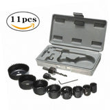 11PCS Woodworking Hole 19-64mm Plaster Plate Ceiling Light Ceiling Eye Hole Saw, 11 PCS / Set