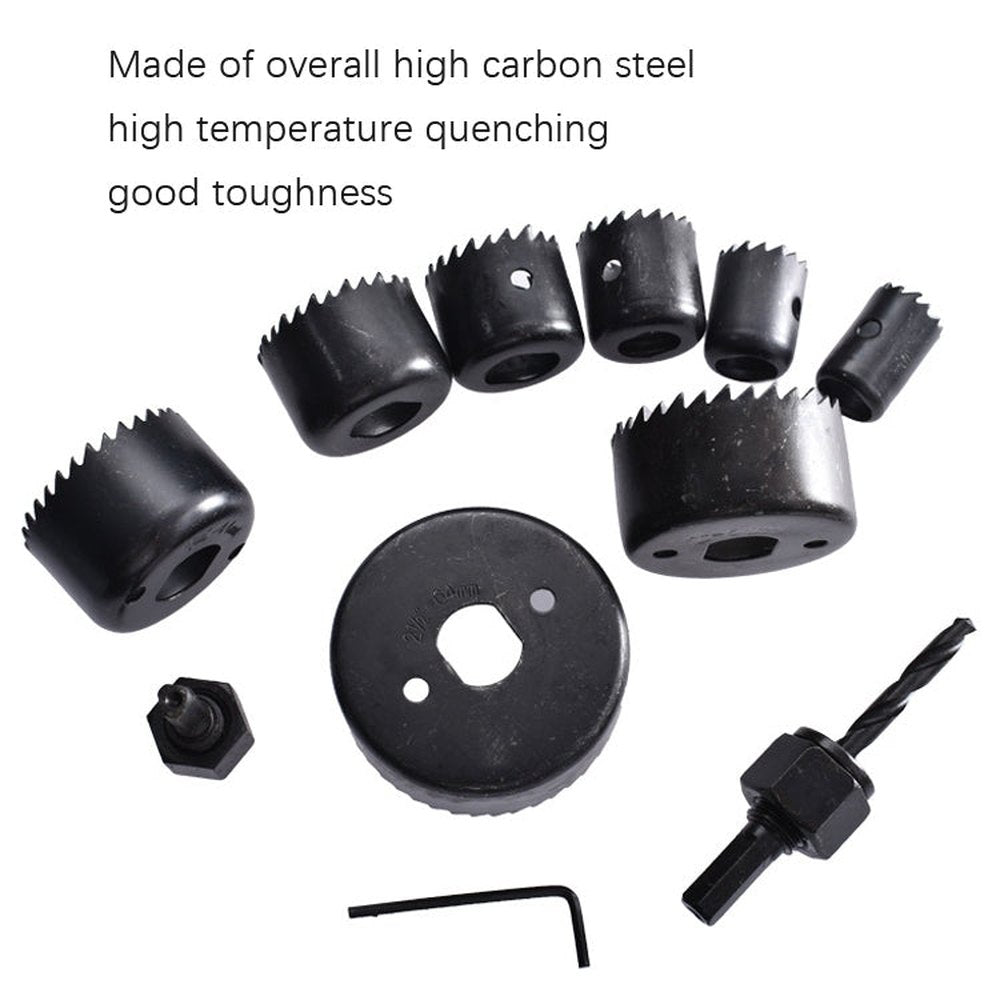 11PCS Woodworking Hole 19 - 64mm Plaster Plate Ceiling Light Ceiling Eye Hole Saw, 11 PCS / Set - laboratorydeal