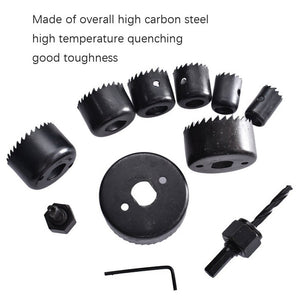 11PCS Woodworking Hole 19 - 64mm Plaster Plate Ceiling Light Ceiling Eye Hole Saw, 11 PCS / Set - laboratorydeal