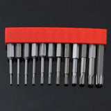 12 PCS / Set Screwdriver Bit With Magnetic S2 Alloy Steel Electric Screwdriver, 1, 2, 3, 4, 5, 6, 7, 8, 9, 10, 11, 12, 13