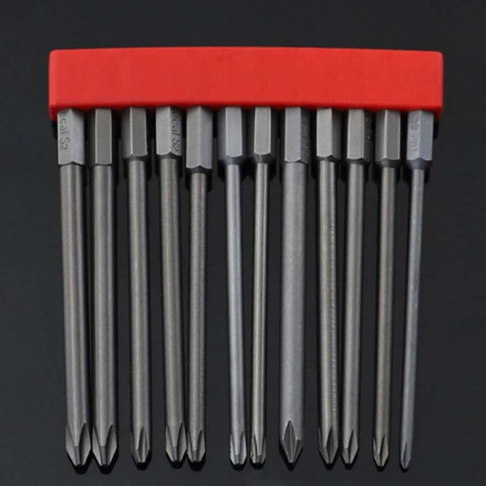 12 PCS / Set Screwdriver Bit With Magnetic S2 Alloy Steel Electric Screwdriver, 1, 2, 3, 4, 5, 6, 7, 8, 9, 10, 11, 12, 13 - laboratorydeal