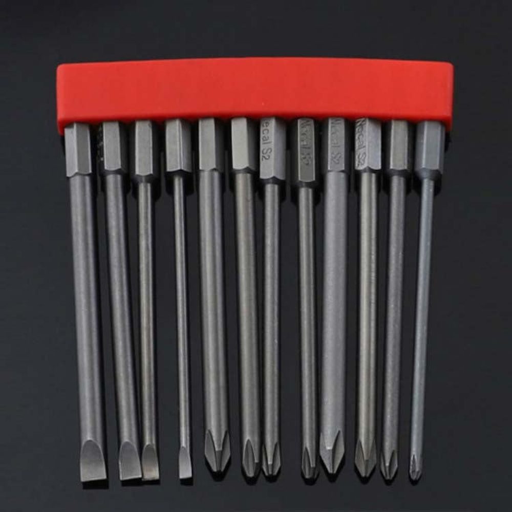 12 PCS / Set Screwdriver Bit With Magnetic S2 Alloy Steel Electric Screwdriver, 1, 2, 3, 4, 5, 6, 7, 8, 9, 10, 11, 12, 13 - laboratorydeal