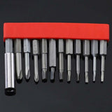 12 PCS / Set Screwdriver Bit With Magnetic S2 Alloy Steel Electric Screwdriver, 1, 2, 3, 4, 5, 6, 7, 8, 9, 10, 11, 12, 13