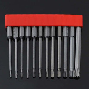 12 PCS / Set Screwdriver Bit With Magnetic S2 Alloy Steel Electric Screwdriver, 1, 2, 3, 4, 5, 6, 7, 8, 9, 10, 11, 12, 13 - laboratorydeal