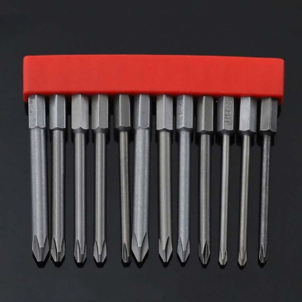 12 PCS / Set Screwdriver Bit With Magnetic S2 Alloy Steel Electric Screwdriver, 1, 2, 3, 4, 5, 6, 7, 8, 9, 10, 11, 12, 13 - laboratorydeal