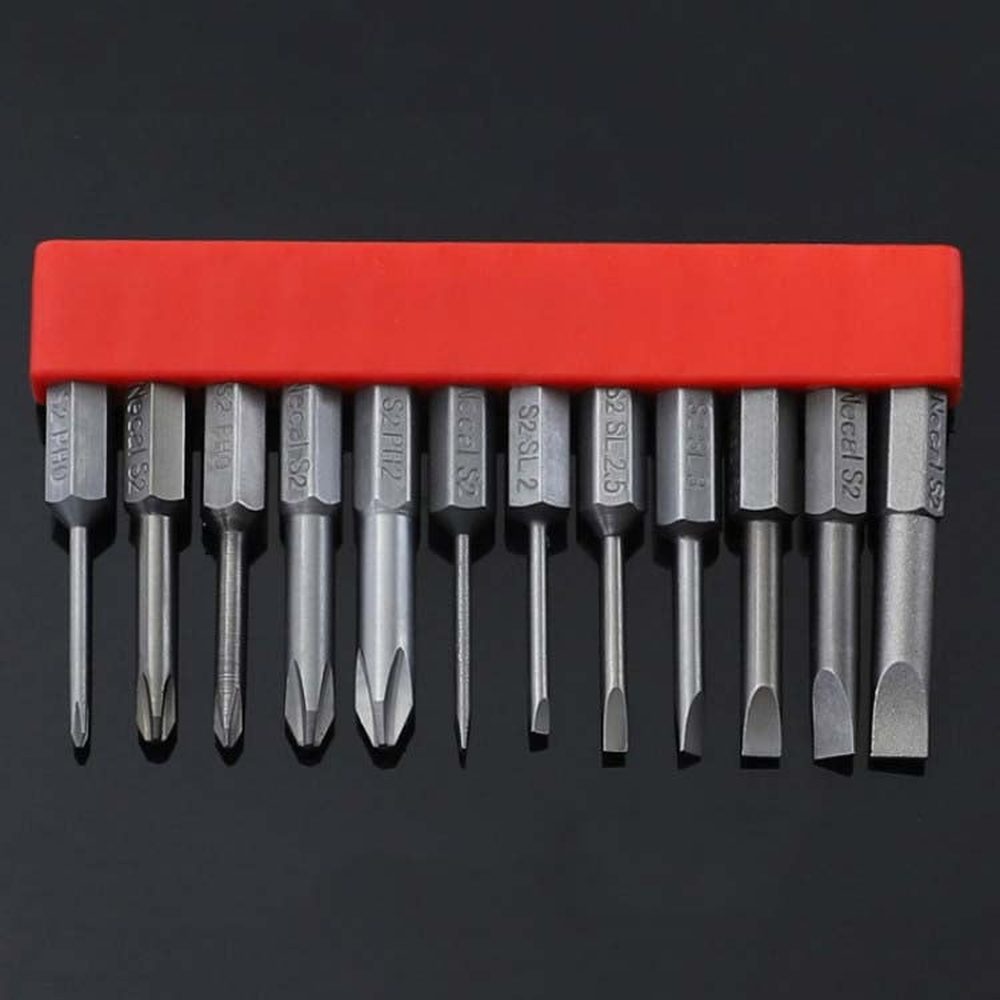 12 PCS / Set Screwdriver Bit With Magnetic S2 Alloy Steel Electric Screwdriver, 1, 2, 3, 4, 5, 6, 7, 8, 9, 10, 11, 12, 13 - laboratorydeal