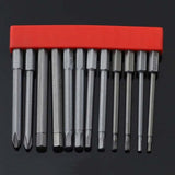 12 PCS / Set Screwdriver Bit With Magnetic S2 Alloy Steel Electric Screwdriver, 1, 2, 3, 4, 5, 6, 7, 8, 9, 10, 11, 12, 13