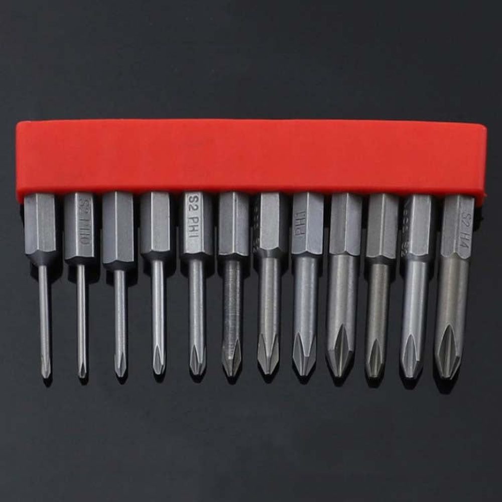 12 PCS / Set Screwdriver Bit With Magnetic S2 Alloy Steel Electric Screwdriver, 1, 2, 3, 4, 5, 6, 7, 8, 9, 10, 11, 12, 13 - laboratorydeal