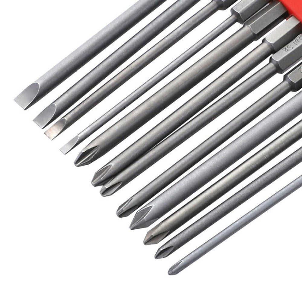 12 PCS / Set Screwdriver Bit With Magnetic S2 Alloy Steel Electric Screwdriver, 1, 2, 3, 4, 5, 6, 7, 8, 9, 10, 11, 12, 13 - laboratorydeal
