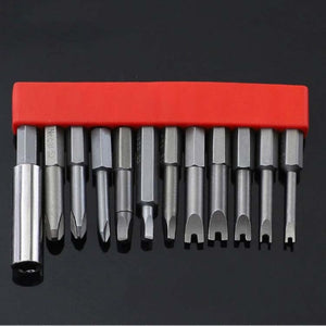 12 PCS / Set Screwdriver Bit With Magnetic S2 Alloy Steel Electric Screwdriver, 1, 2, 3, 4, 5, 6, 7, 8, 9, 10, 11, 12, 13 - laboratorydeal