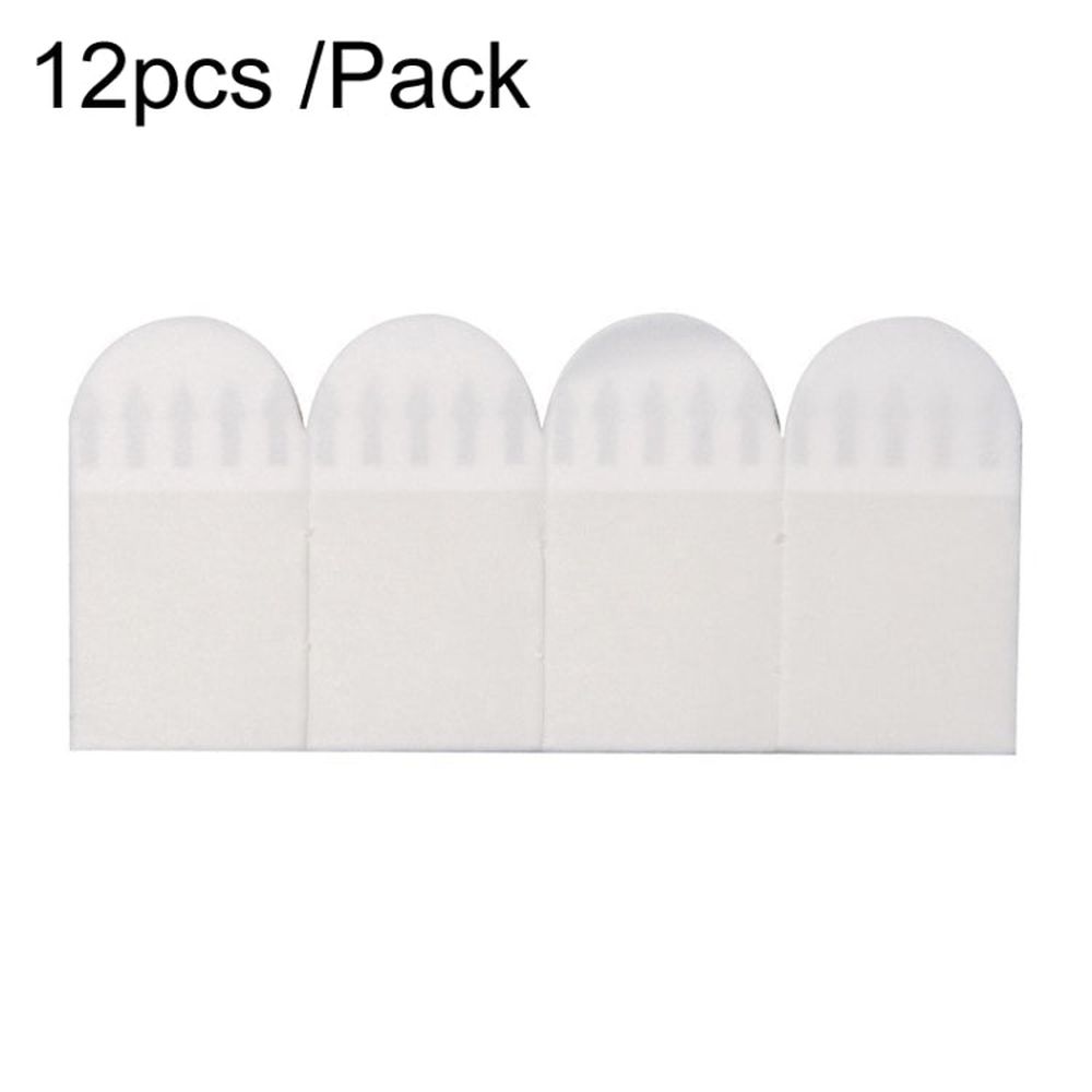 12pcs /Pack Strong Stainless Adhesive Removable Sticky Hooks Household Fixing Tearable Backing Stickers, 16 x 29mm, 16 x 46mm, 20 x 46mm, 16 x 70mm, 19 x 92mm, 38 x 38mm