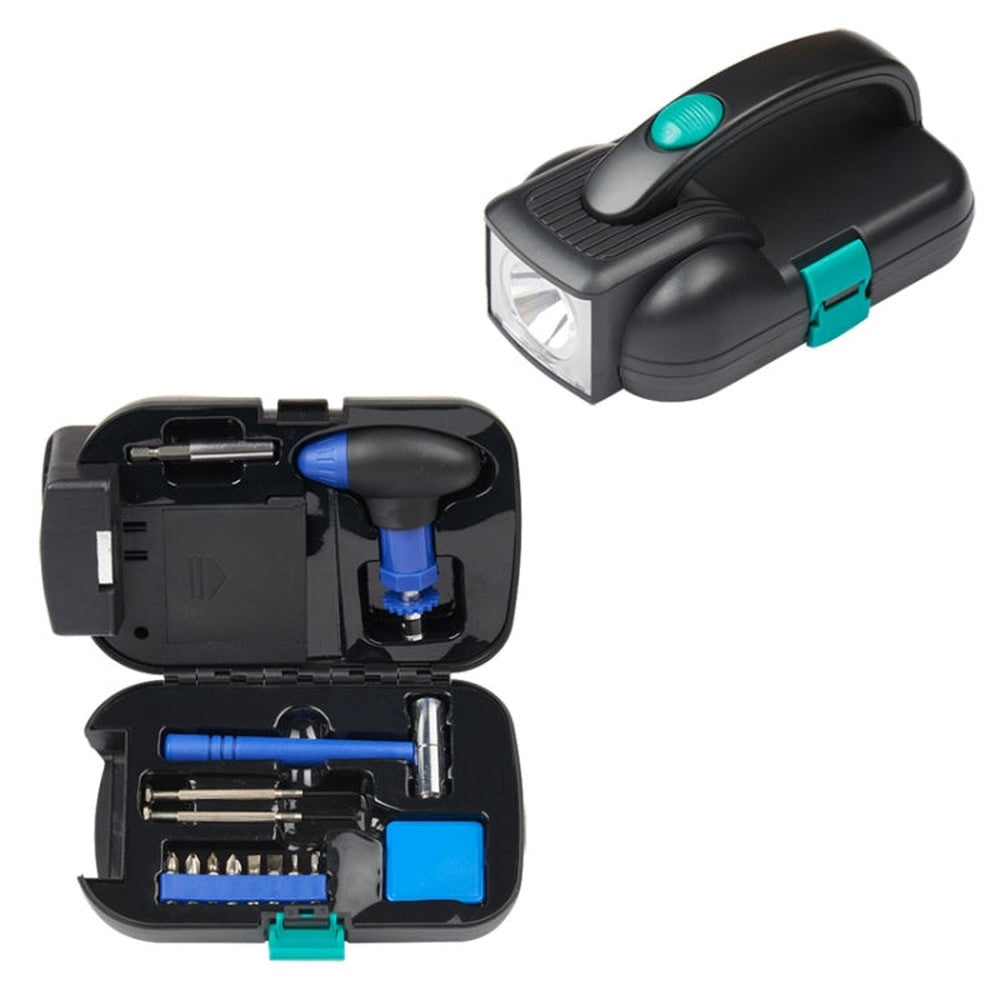14 In 1 Flashlight Tool Kit Lighting Hardware Utility Set, 14 In 1