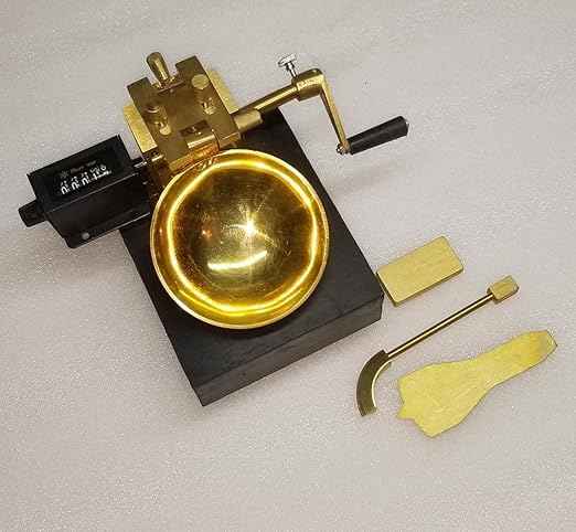Casagrande Method Liquid Limit Apparatus for Soil Testing - Includes Brass Cup, Mechanical Counter & Grooving Tool, Geotechnical Engineering Lab Equipment (Manual Type)