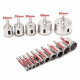 15 In 1 6-50mm Diamond Glass Hole Opener Ceramic Marble Hole Opener, 15 In 1 Diamond Glass Hole Opener