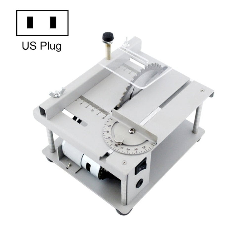 150W Miniature Precision Table Saw Mini Chainsaw Portable Woodworking Sliding Table Saw Multifunctional Cutting Machine,, US Plug, EU Plug, UK Plug, AU Plug
