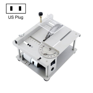 150W Miniature Precision Table Saw Mini Chainsaw Portable Woodworking Sliding Table Saw Multifunctional Cutting Machine,, US Plug, EU Plug, UK Plug, AU Plug