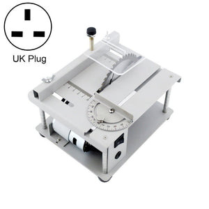 150W Miniature Precision Table Saw Mini Chainsaw Portable Woodworking Sliding Table Saw Multifunctional Cutting Machine,, US Plug, EU Plug, UK Plug, AU Plug