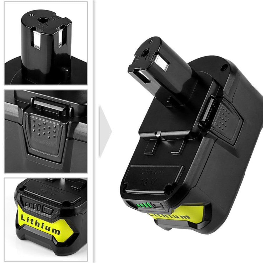 18V Lithium Battery for Power Drill, For RYOBI P108 / BPL-1815 / BPL-1820G / P102 / P103, 2000mAh, 2500mAh, 3000mAh, 4000mAh, 5000mAh, 6000mAh