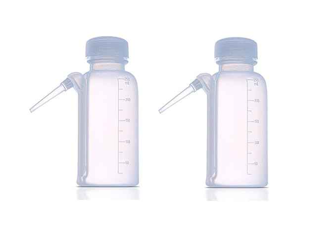 Plastic Wash Bottle New Type 250 ML Pack of 2