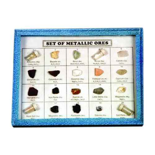 METALLIC ORES SET OF 20 Iron ore Copper ore Gold ore Silver ore Lead ore Zinc ore Aluminum ore Nickel ore
