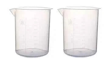 High Grade Polypropylene (PP) Beaker, 2000ML (Euro Design), AUTOCLAVABLE - Pack of 2 Pcs