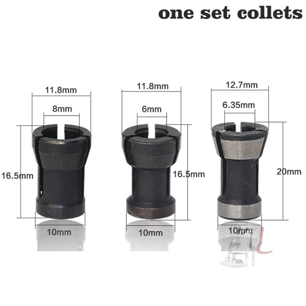 2 PCS 3 In 1 Woodworking Milling Cutter Conversion Chuck, Conversion Chuck